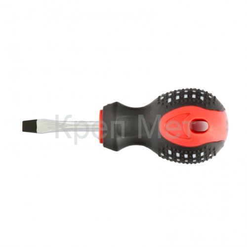 Отвертка Fusion, SL5 х 38 мм, CrV, трехкомпонентная рукоятка "Anti slip" Matrix