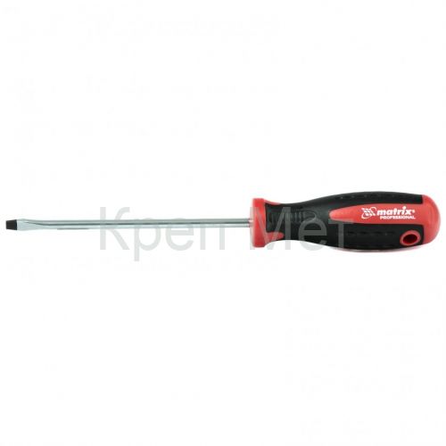 Отвертка Profi, SL5.5 х 125 мм, S2, двухкомпонентная рукоятка Matrix