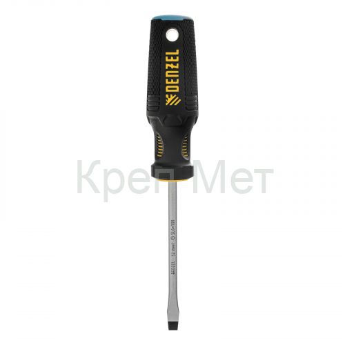 Отвертка, SL6x100 мм, S2, 3к рукоятка Denzel