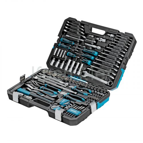 Набор инструментов, 1/4", 1/2", CrV, 120 зубьев, 115 предметов Gross