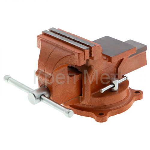 Тиски слесарные, 100 мм, поворотные, с наковальней Sparta