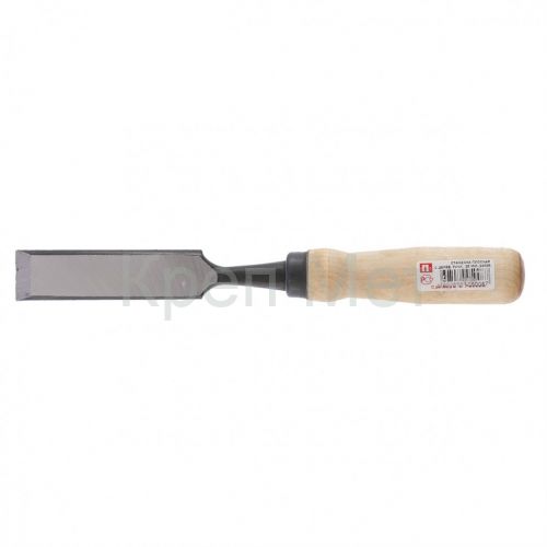 Стамеска плоская, 25 мм, деревянная рукоятка "Арефино"