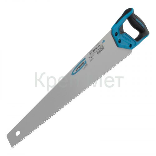 Ножовка по дереву "Piranha", 550 мм, 7-8 TPI, зуб-3D, каленый зуб, двухкомпонентная рукоятка Gross