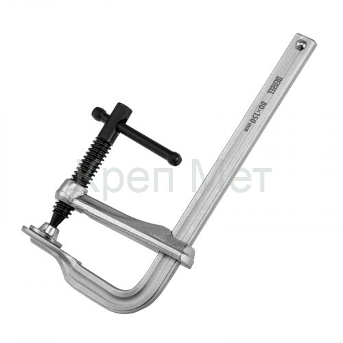 Струбцина F-образная, 80x150мм, кованая Denzel