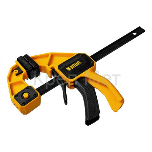 Струбцина F-образная, быстрозажимная, 150 х 80 мм, усиленный нейлоновый корпус Denzel