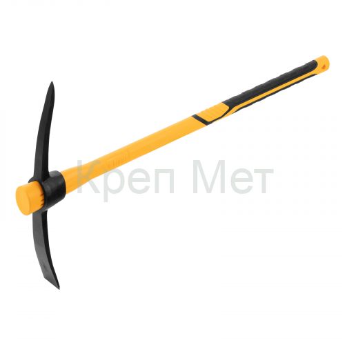 Кирка 2000 г, узкая, фиберглассовая обрезиненная рукоятка 900 мм Denzel