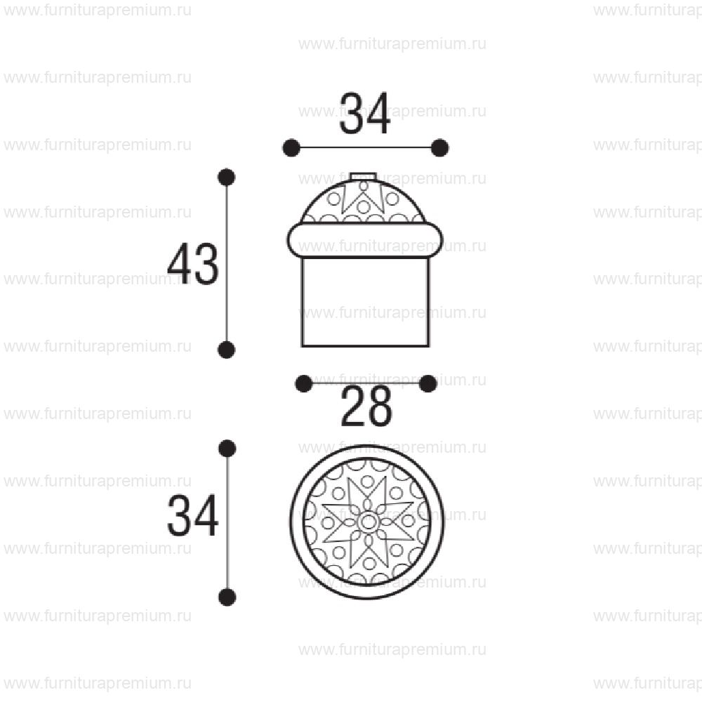 Дверной ограничитель открывания Sicma Rinascimento