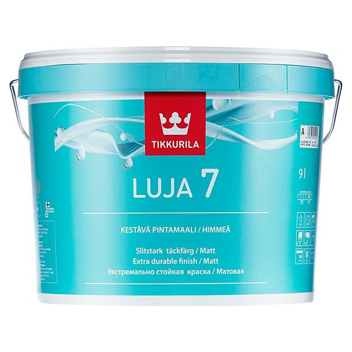 Tikkurila Luja Extra 7 краска для влажных помещений антигрибковая акриловая матовая база A 2.7л