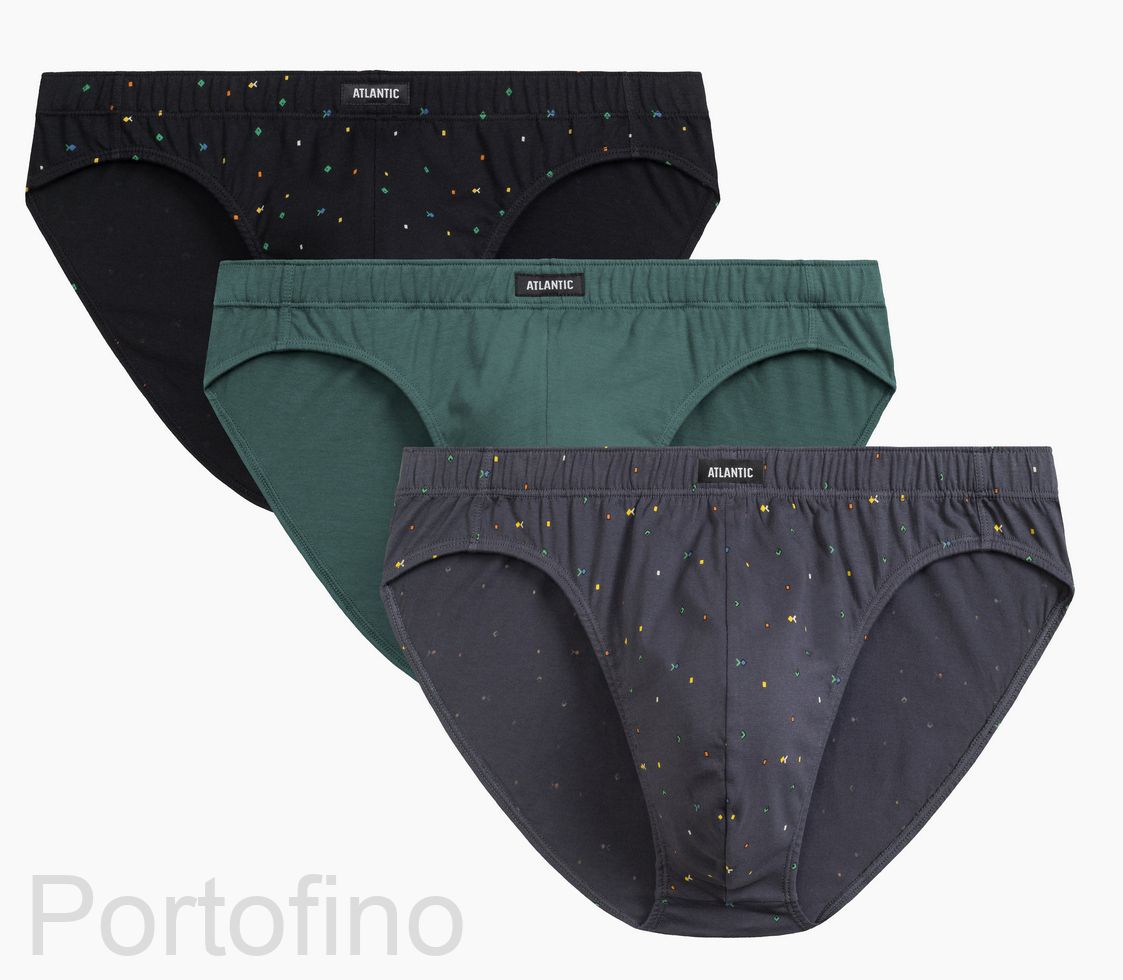 3MP-186 Трусы спорт мужские Tetris Atlantic - набор 3 штуки