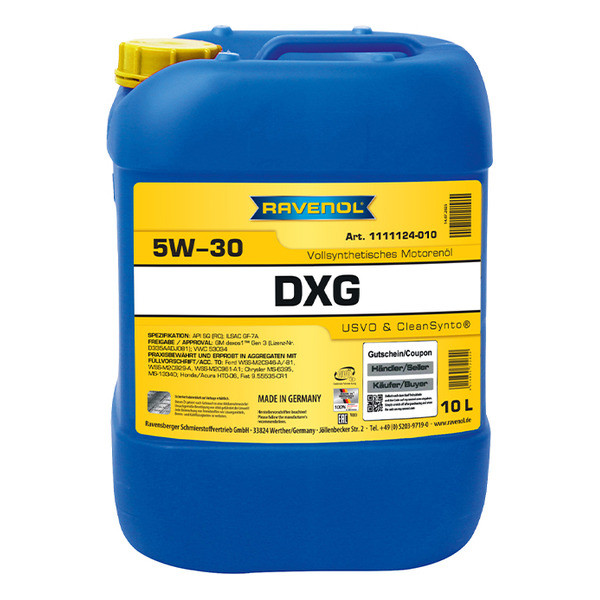 Ravenol DXG 5W-30, 10л