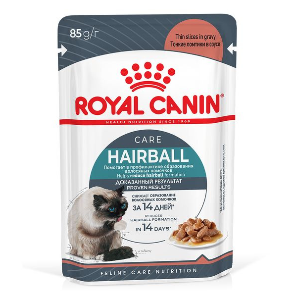 Влажный корм для кошек Royal Canin Hairball Care в соусе