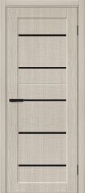 Межкомнатная Дверь с Экошпоном Bravo Мода-22 Black Line Cream Melinga 600x2000, 700x2000, 800x2000, 900x2000мм / Браво