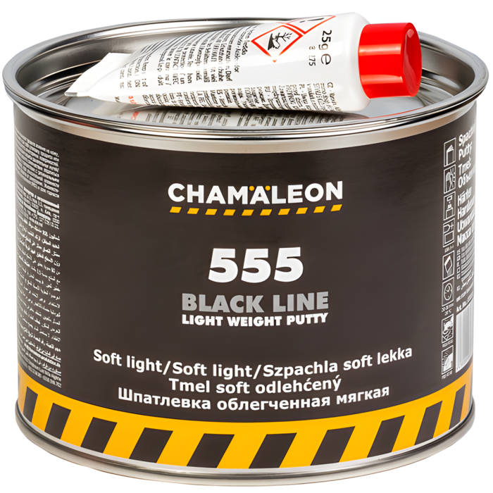 Chamaeleon Шпатлевка мягкая легкая Black Line (вкл.отвердитель), объем 0,5л.