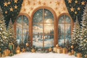 Фон стена "New year wall №52"