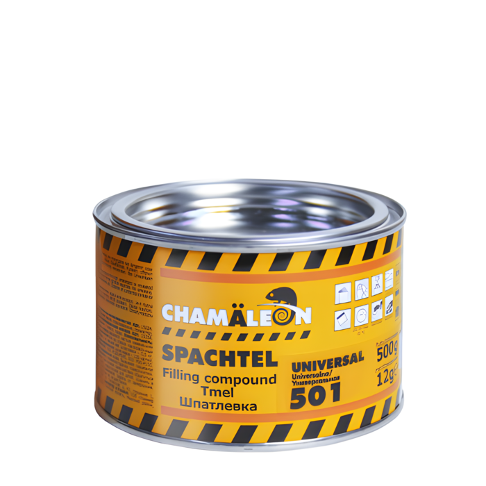 Chamaeleon Шпатлевка универсальная среднезернистая (вкл.отвердитель), объем 0,515кг.