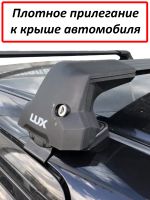 Багажник на крышу Honda Freed / Honda Freed Spike (2008-2016), Lux City, с замком, черные крыловидные дуги