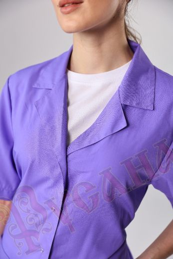 воротник пиджачный на халате для продавцов