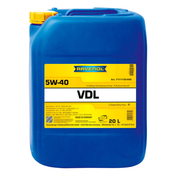 Ravenol VDL 5W-40, 20л