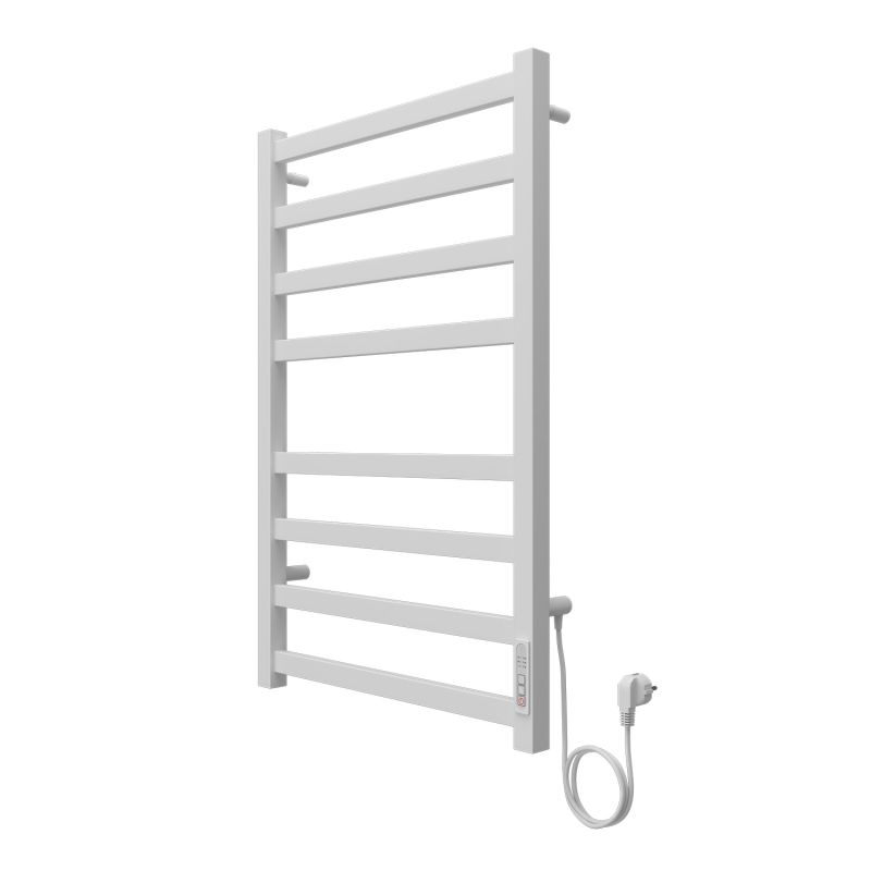 Полотенцесушитель электрический AZARIO PALERMO 500/800 квадрат, 8 секций, белый AZ83858W