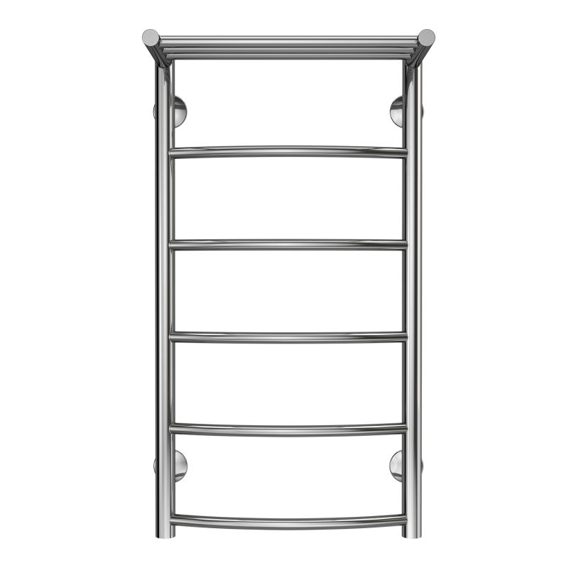 Полотенцесушитель водяной AZARIO VERONA 400/800 с полкой, 5 секций, хром AZ04148P