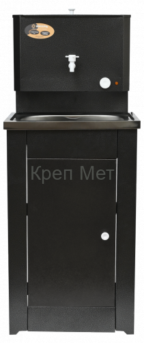 Умывальник дачный "Комфорт" ВИХРЬ с подогревом, нержавейка, серебро