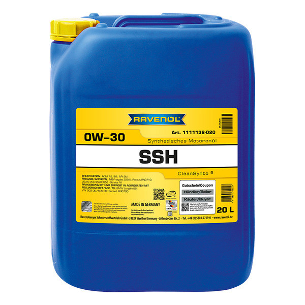 Ravenol SSH 0W-30, 20л