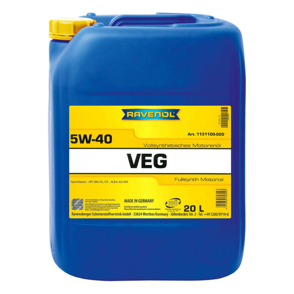 Ravenol VEG 5W-40, 20л