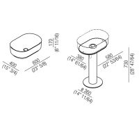 Пьедестал для раковины Agape Immersion ACER0709E схема 2