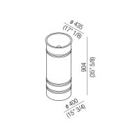Напольная раковина Agape Vieques ACER0798MZZ 43,5x43,5 см схема 2