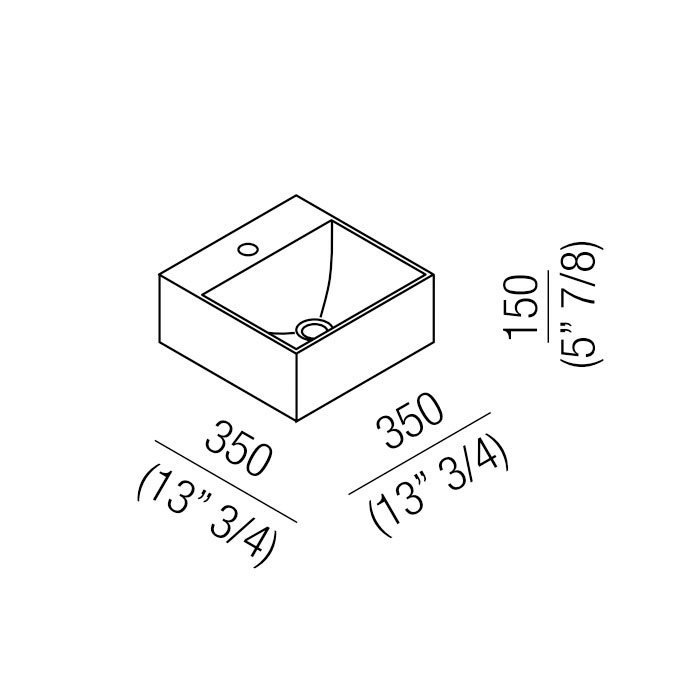 Подвесная раковина Agape Handwash ACER09941RZ 35x35 см ФОТО