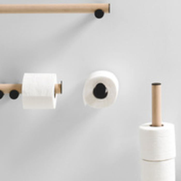 Изображение Держатель для туалетной бумаги подвесной Agape Dot line ADTL0452N 13 см