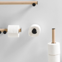 Держатель для туалетной бумаги подвесной Agape Dot line ADTL0452N 13 см схема 1