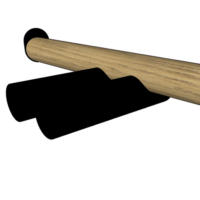 Держатель для туалетной бумаги подвесной Agape Dot line ADTL0453N 34,8x11,2 см