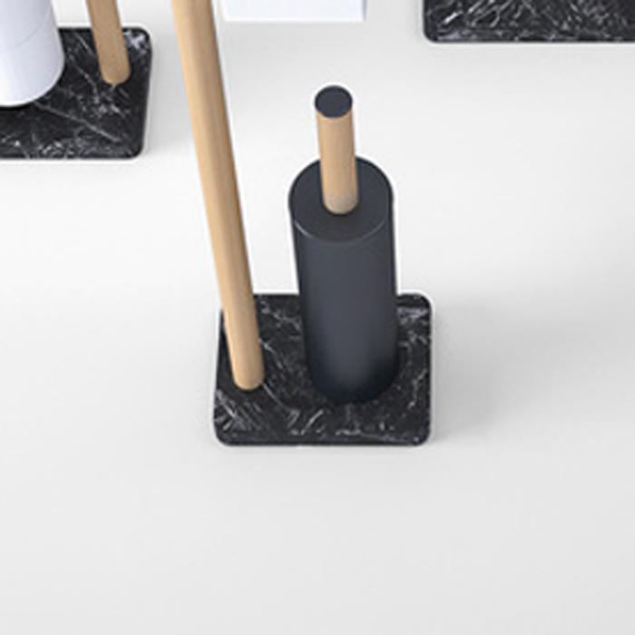 Изображение Ершик для унитаза напольный Agape Dot line ADTL0456RT 9x9x42,4 см