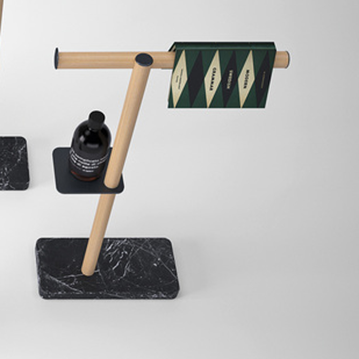 Изображение Стойка с аксессуарами напольная Agape Dot line ADTL0463RTN 32x15x75 см