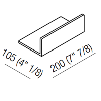 Полка для ванной подвесная Agape Dot line ADTL0465Z 20x10,5x см схема 2