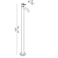 Смеситель для раковины Agape Fez 2 AFEZ004Z напольный схема 2