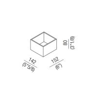 Контейнер настольный Agape Puzzle ALEG526GR 15,2x14,2x8 см схема 2 Контейнер настольный Agape Puzzle ALEG526GR 15,2x14,2x8 см схема 2