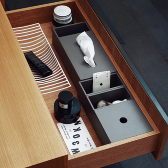 Изображение Диспенсер для бумажных полотенец настольный Agape Puzzle ALEG532GR 24,5x14,2x8,4 см