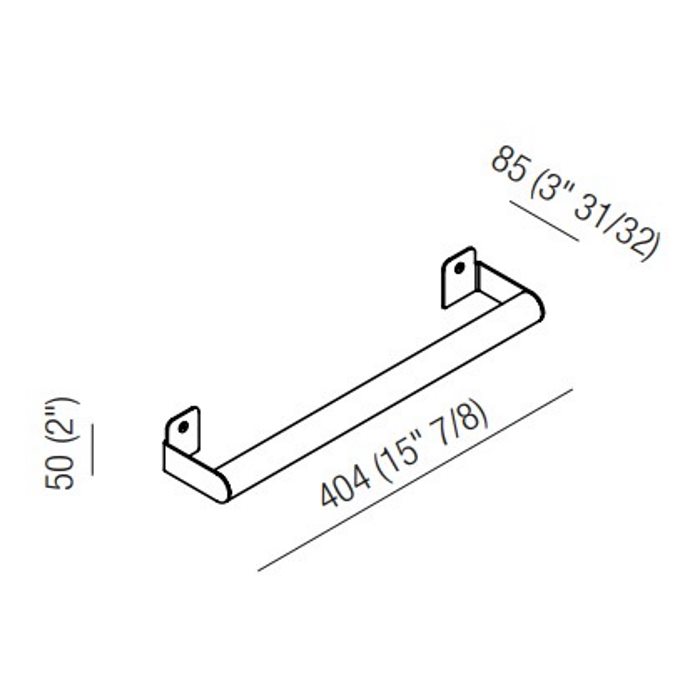 Полотенцедержатель подвесной Agape Mach 2 AMC20932 40,4 см ФОТО