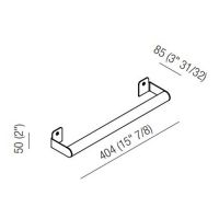 Полотенцедержатель подвесной Agape Mach 2 AMC20932 40,4 см схема 2