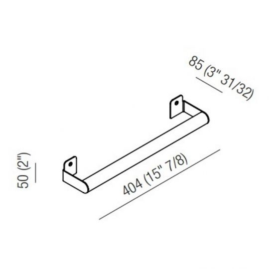 Полотенцедержатель подвесной Agape Mach 2 AMC20932 40,4 см схема 2