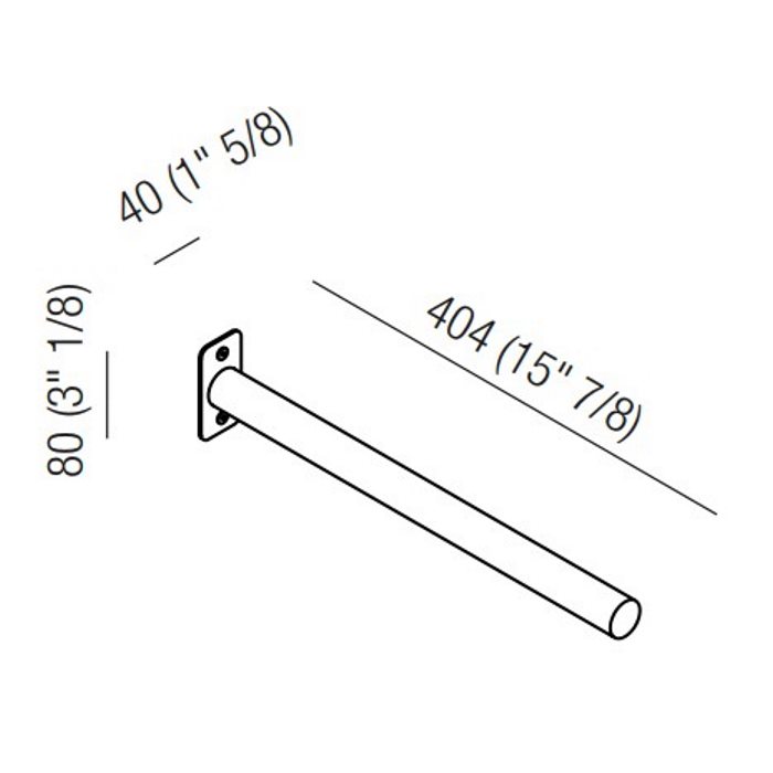 Полотенцедержатель подвесной Agape Mach 2 AMC20934 40,4 см ФОТО