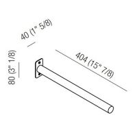 Полотенцедержатель подвесной Agape Mach 2 AMC20934 40,4 см схема 2 Полотенцедержатель подвесной Agape Mach 2 AMC20934 40,4 см схема 2