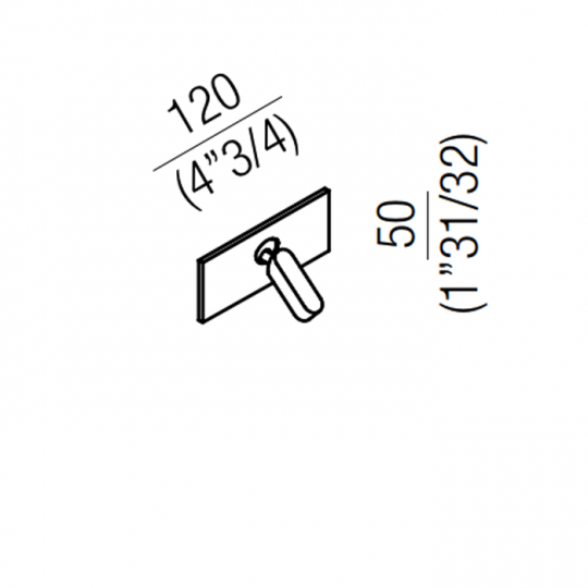 Смеситель Для душа Agape Square ARUB1113A встраиваемый схема 2