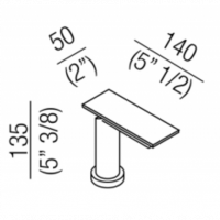 Смеситель для раковины Agape Sen ASEN0910N на горизонтальную поверхность схема 2
