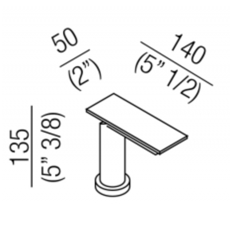 Смеситель для раковины Agape Sen ASEN0910N на горизонтальную поверхность схема 2