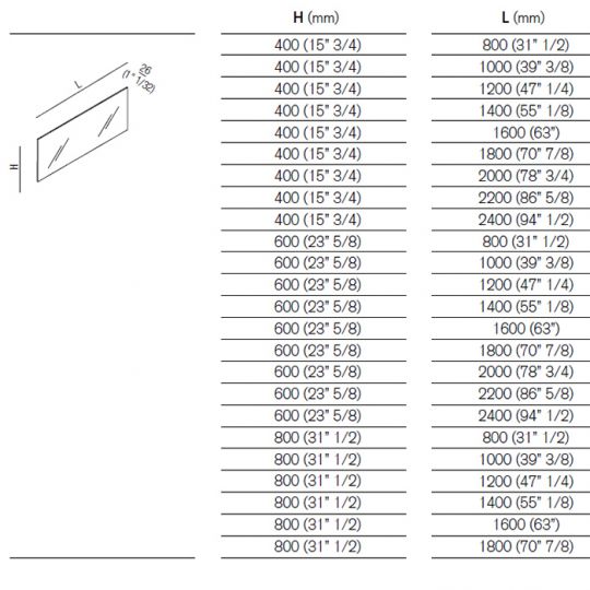 Прямоугольное зеркало Agape Nudo ASPE2060O 200x60 см схема 2