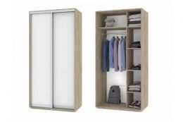 Оливия О41 Шкаф-купе (Серый дуб/Белый)