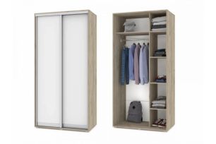 Оливия О41 Шкаф-купе (Серый дуб/Белый)